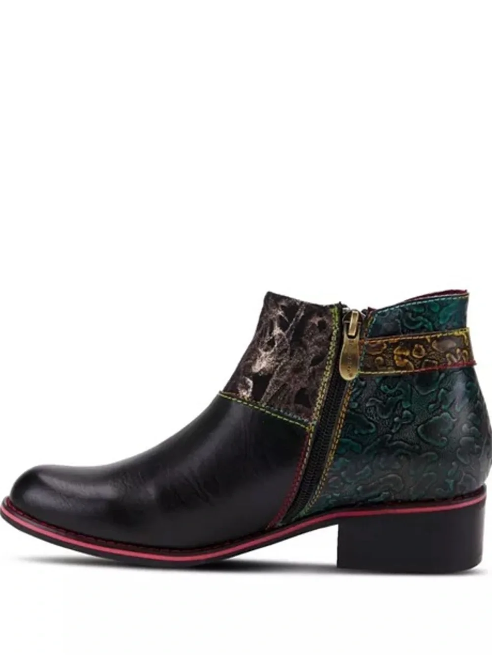 L'Artiste by Spring Step Tiatia Black Ankle Bootie